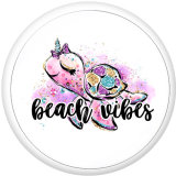 20MM   MOM  Unicorn  Christmas  Print  glass  snaps buttons