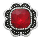 20MM Christmas red  design Rhinestone enamel Metal snap buttons