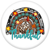 20MM Christmas  Deer  MOM  Print  glass  snaps buttons