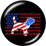 20MM happy easter Dog Unicorn  Print  glass  snaps buttons
