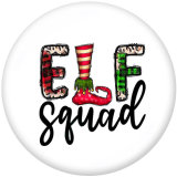 20MM Christmas  Deer  Print  glass  snaps buttons