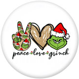 20MM   MOM  Unicorn  Christmas  Print  glass  snaps buttons
