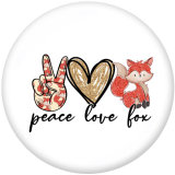 20MM   MOM  Unicorn  Christmas  Print  glass  snaps buttons