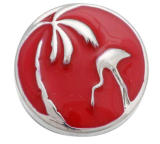 20MM Christmas red  design Rhinestone enamel Metal snap buttons