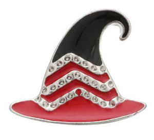 20MM Christmas red  design Rhinestone enamel Metal snap buttons