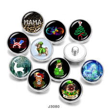 20MM happy easter Dog Unicorn  Print  glass  snaps buttons