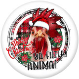 20MM Christmas  Deer  MOM  Print  glass  snaps buttons