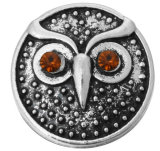20MM Brown design Rhinestone enamel Metal snap buttons