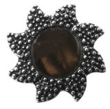 20MM Brown design Rhinestone enamel Metal snap buttons