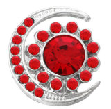 20MM red design Rhinestone enamel Metal snap buttons
