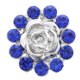 20MM sapphire design Rhinestone enamel Metal snap buttons