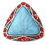 20MM turquoise design Rhinestone enamel Metal snap buttons