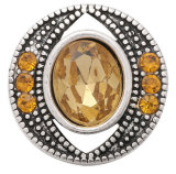 20MM Orange design Rhinestone enamel Metal snap buttons