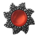 20MM red design Rhinestone enamel Metal snap buttons