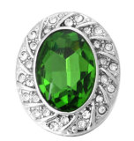 20MM green design Rhinestone enamel Metal snap buttons