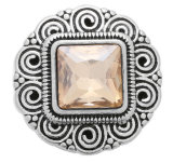 20MM Orange design Rhinestone enamel Metal snap buttons