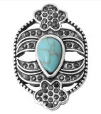 20MM turquoise design Rhinestone enamel Metal snap buttons