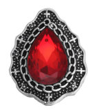 20MM red design Rhinestone enamel Metal snap buttons