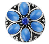 20MM sapphire design Rhinestone enamel Metal snap buttons