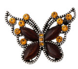 20MM Brown design Rhinestone enamel Metal snap buttons