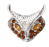 20MM Brown design Rhinestone enamel Metal snap buttons