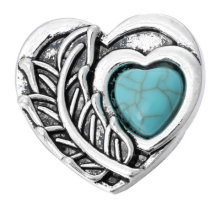 20MM turquoise design Rhinestone enamel Metal snap buttons