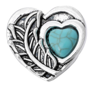 20MM turquoise design Rhinestone enamel Metal snap buttons