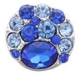 20MM sapphire design Rhinestone enamel Metal snap buttons