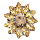 20MM Orange design Rhinestone enamel Metal snap buttons