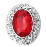 20MM red design Rhinestone enamel Metal snap buttons