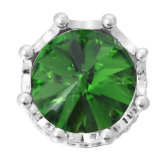 20MM green design Rhinestone enamel Metal snap buttons