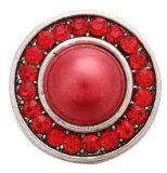 20MM red design Rhinestone enamel Metal snap buttons