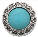 20MM turquoise design Rhinestone enamel Metal snap buttons