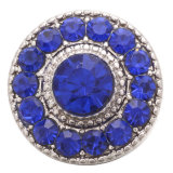 20MM sapphire design Rhinestone enamel Metal snap buttons
