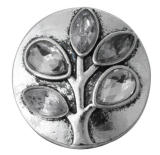 20MM White design Rhinestone enamel Metal snap buttons