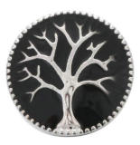 20MM black design Rhinestone enamel Metal snap buttons