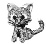 20MM White design Rhinestone enamel Metal snap buttons