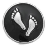 20MM black design Rhinestone enamel Metal snap buttons