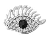 20MM White design Rhinestone enamel Metal snap buttons