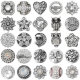 20MM White design Rhinestone enamel Metal snap buttons