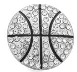 20MM White design Rhinestone enamel Metal snap buttons