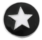 20MM black design Rhinestone enamel Metal snap buttons
