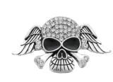 20MM White design Rhinestone enamel Metal snap buttons