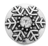20MM White design Rhinestone enamel Metal snap buttons