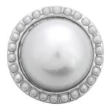 20MM White design Rhinestone enamel Metal snap buttons