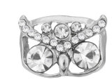 20MM White design Rhinestone enamel Metal snap buttons