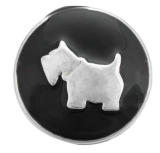 20MM black design Rhinestone enamel Metal snap buttons