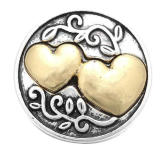20MM gold design Rhinestone enamel Metal snap buttons