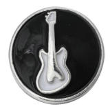 20MM black design Rhinestone enamel Metal snap buttons