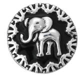 20MM black design Rhinestone enamel Metal snap buttons